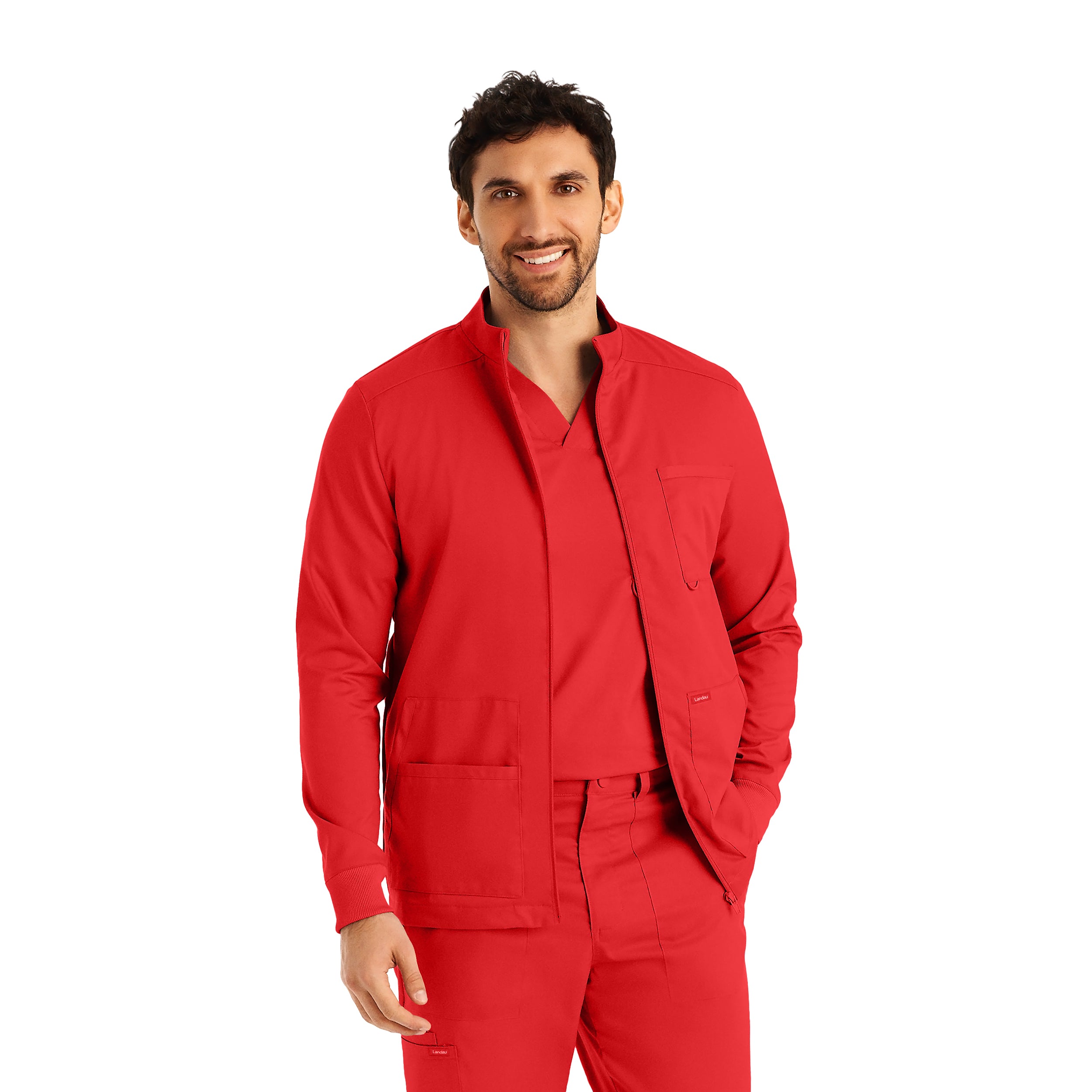 Men's 4-Pocket Scrub Jacket