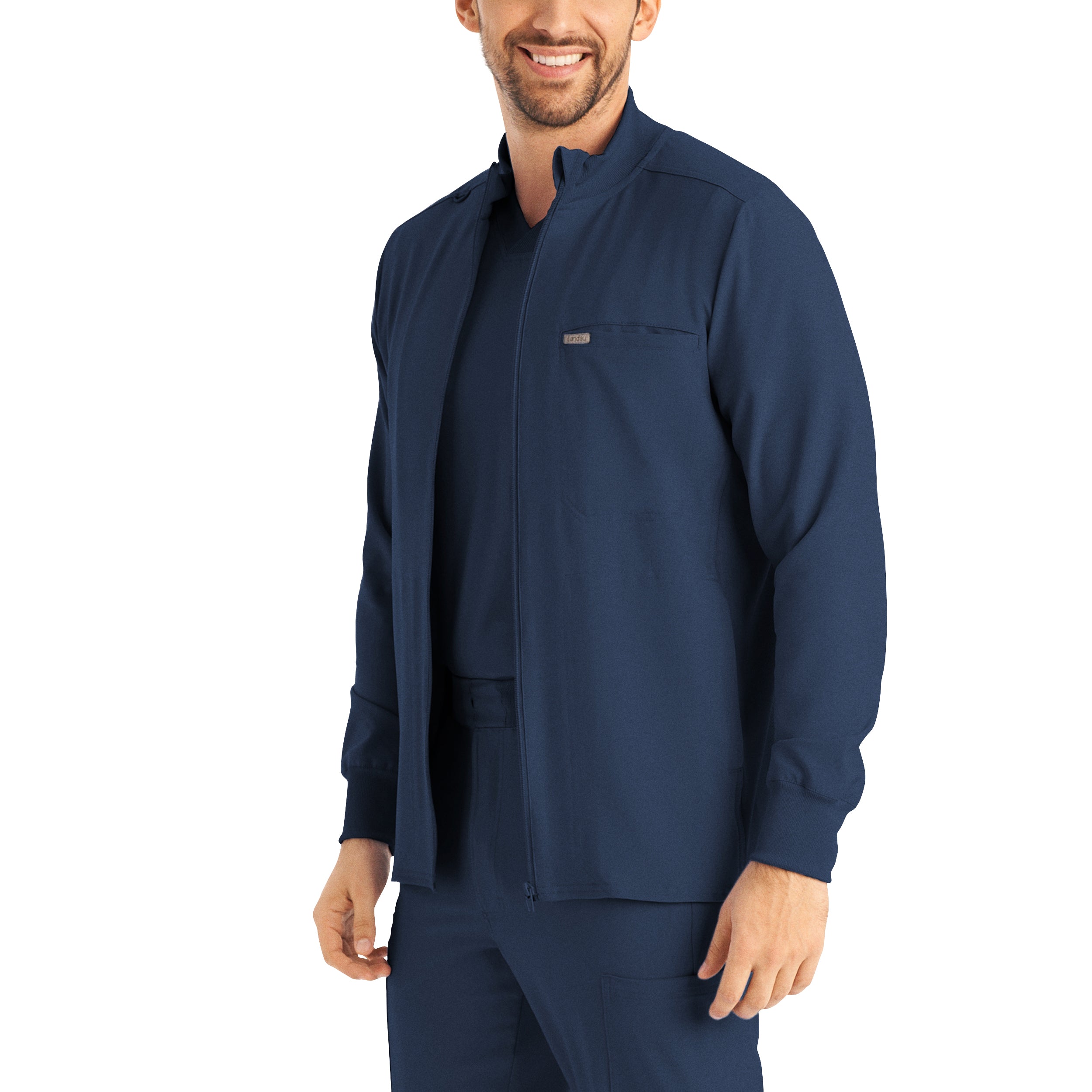 Forward Men's 3-Pocket Scrub Jacket