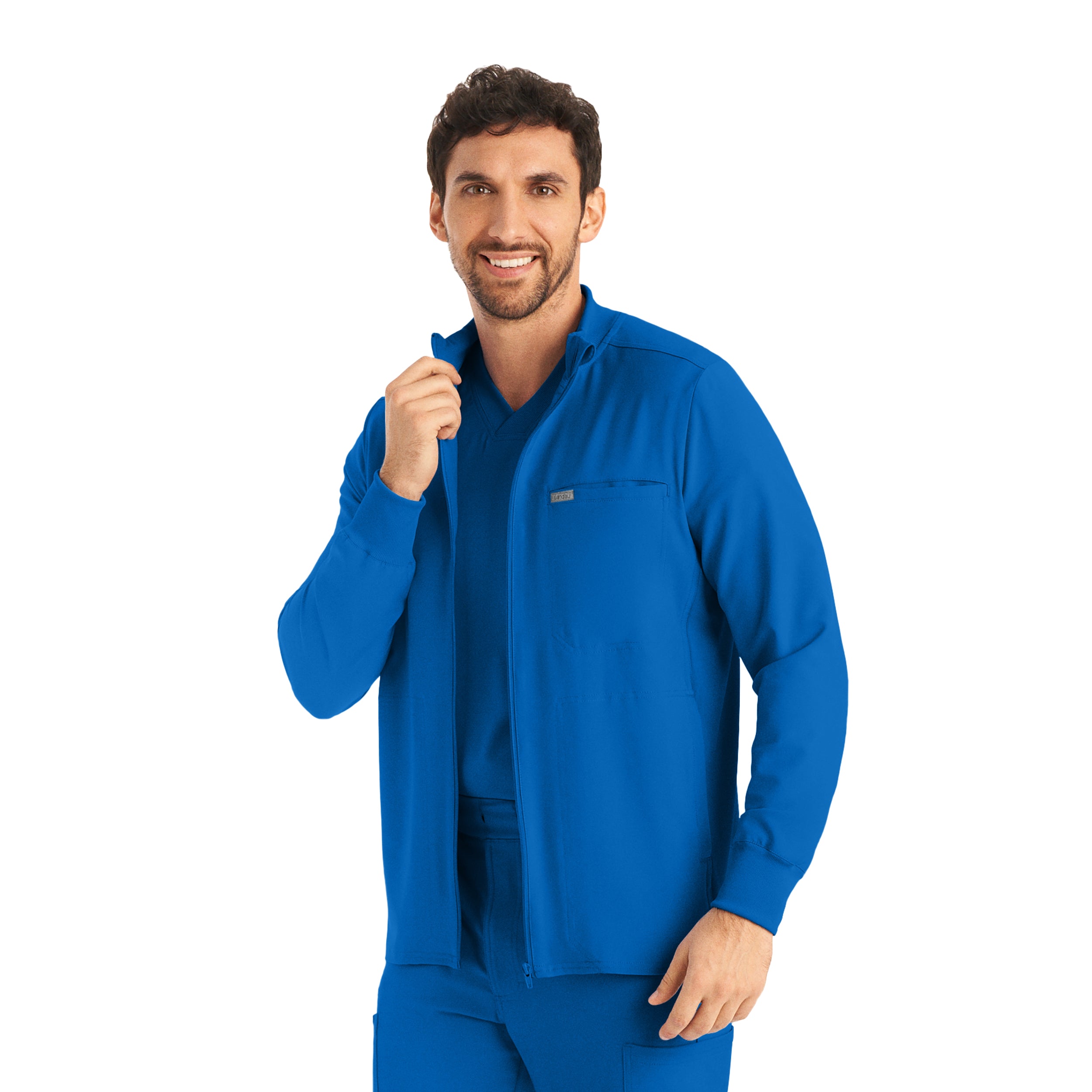 Forward Men's 3-Pocket Scrub Jacket