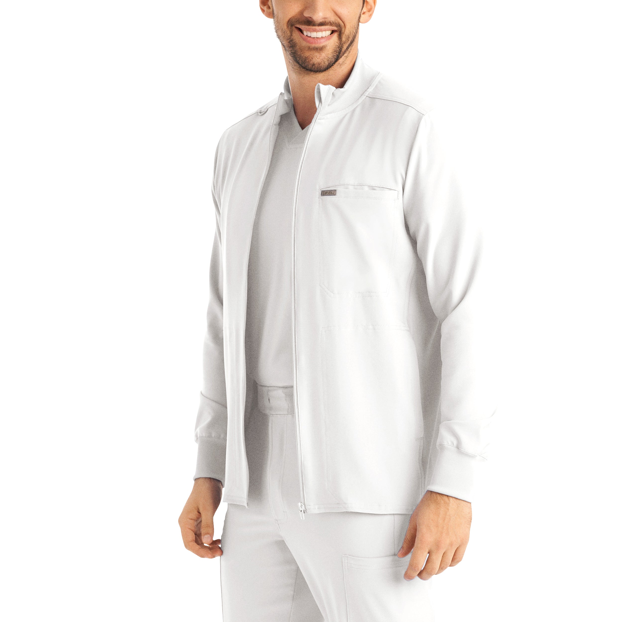 Forward Men's 3-Pocket Scrub Jacket