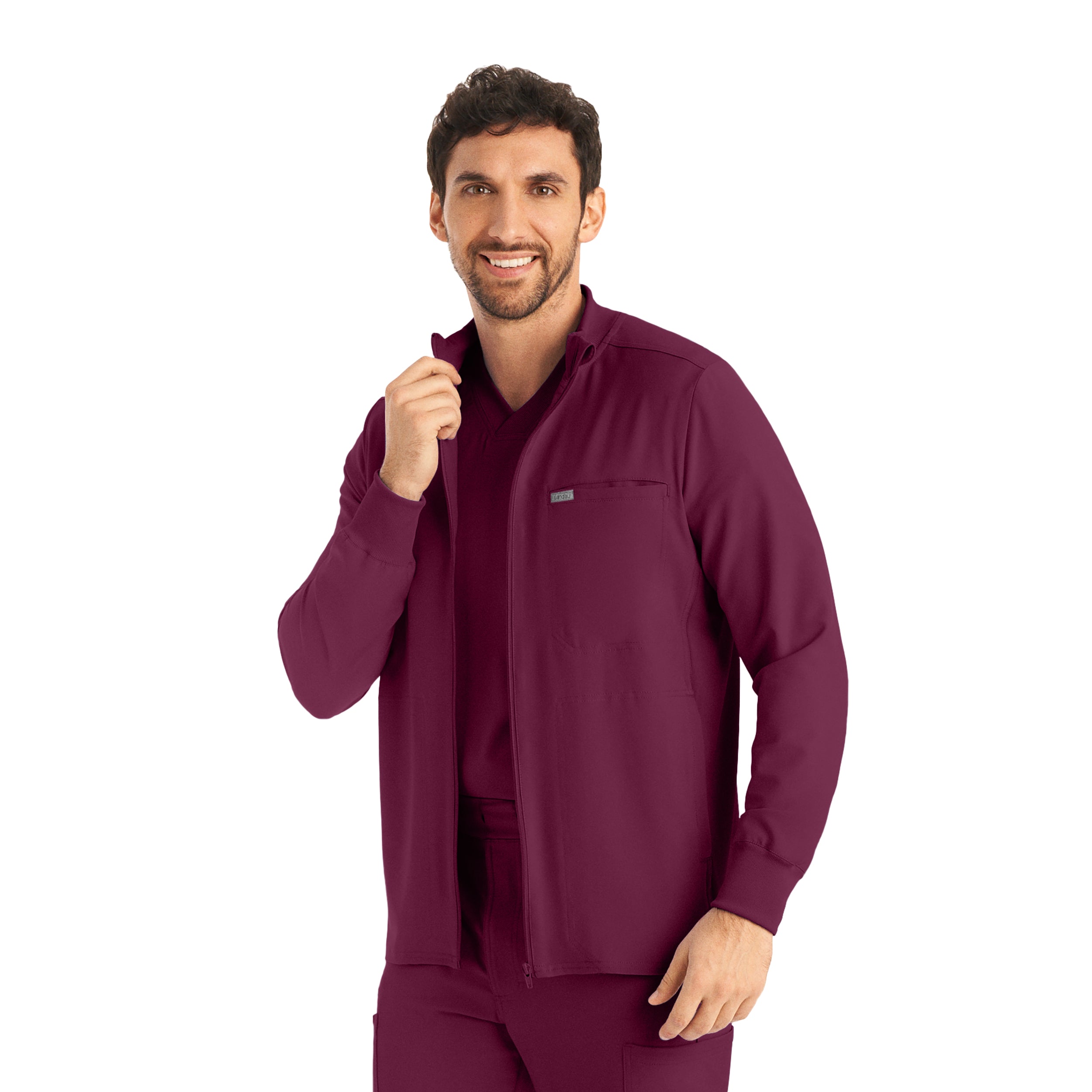 Forward Men's 3-Pocket Scrub Jacket