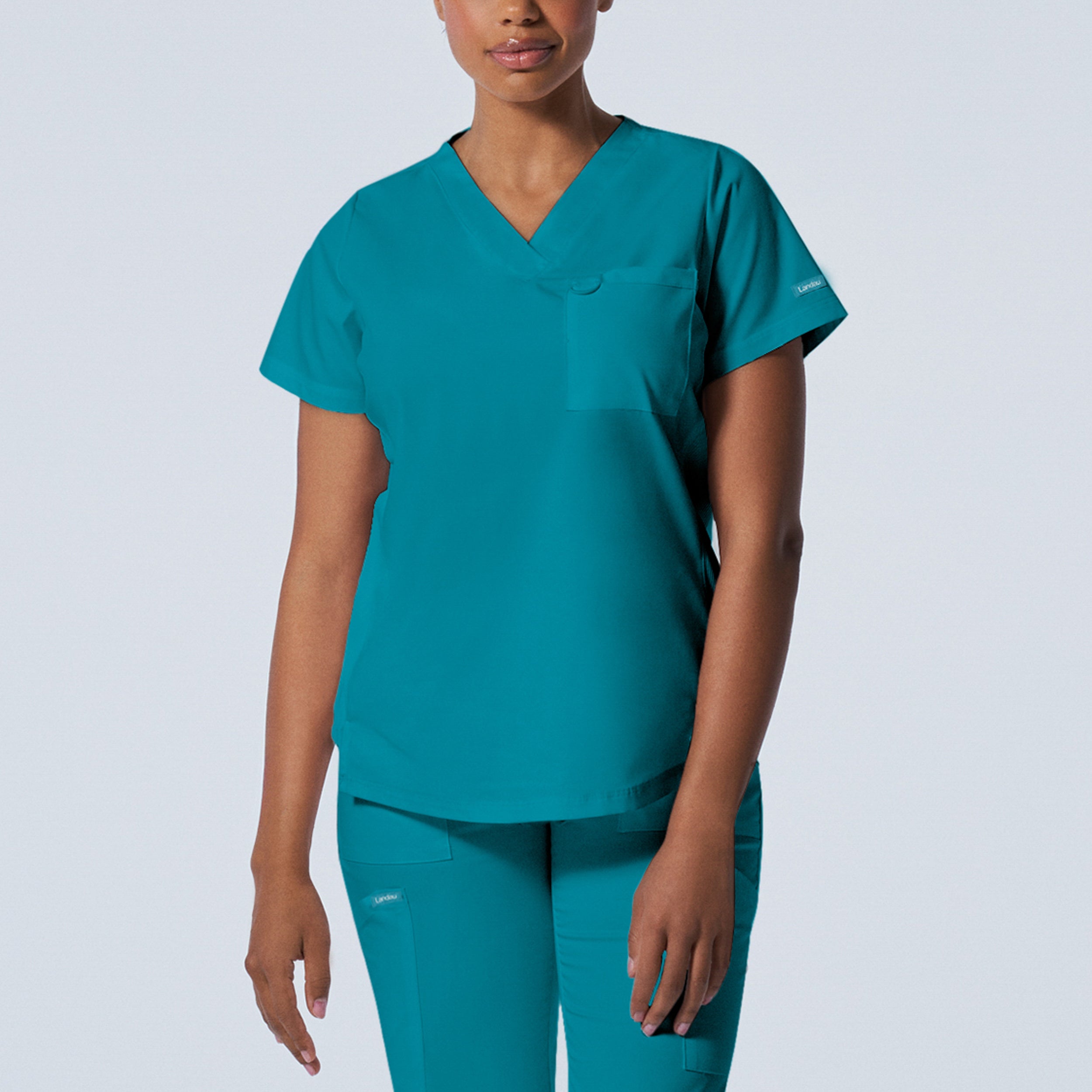 Women's 2-Pocket V-Neck Scrub Top