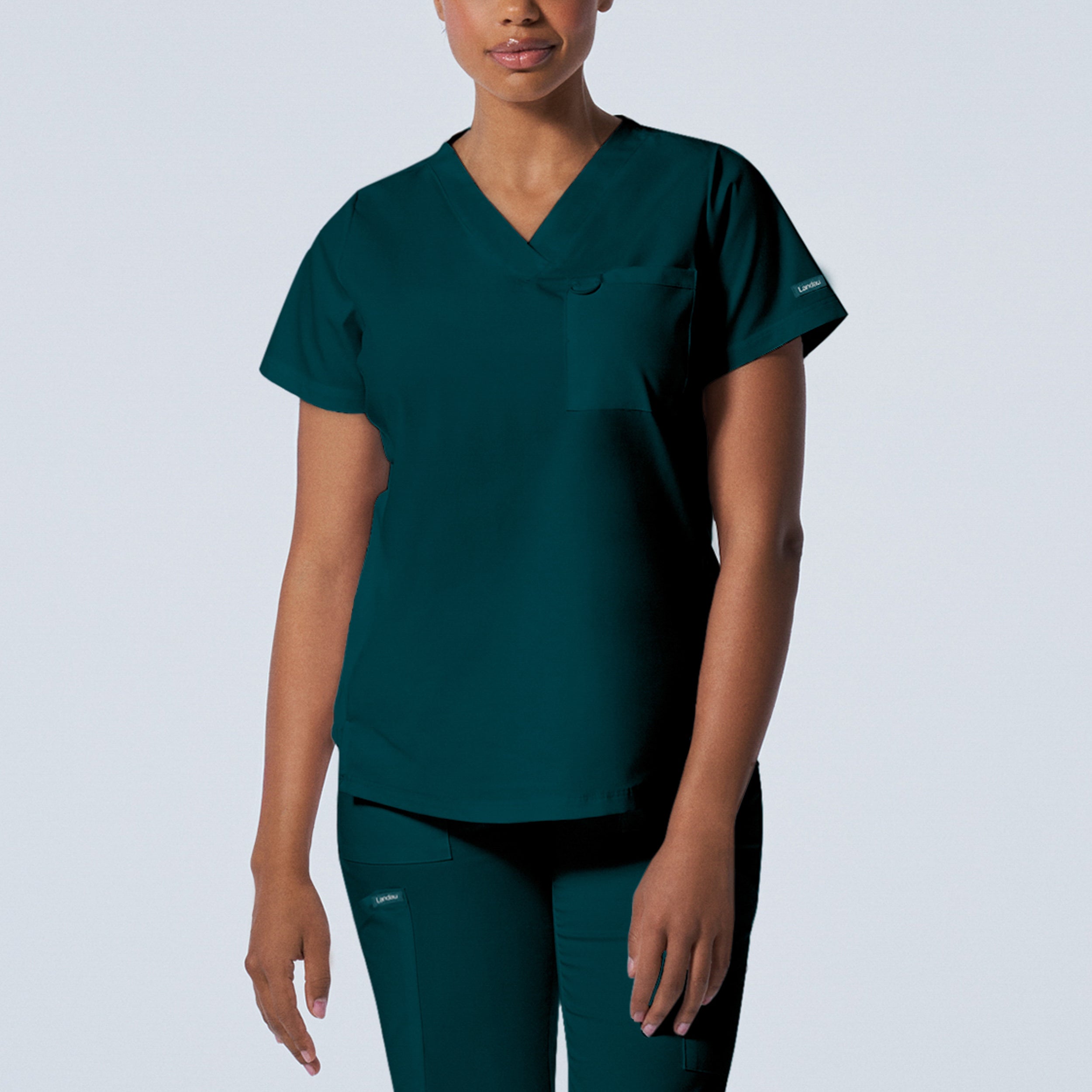 Women's 2-Pocket V-Neck Scrub Top