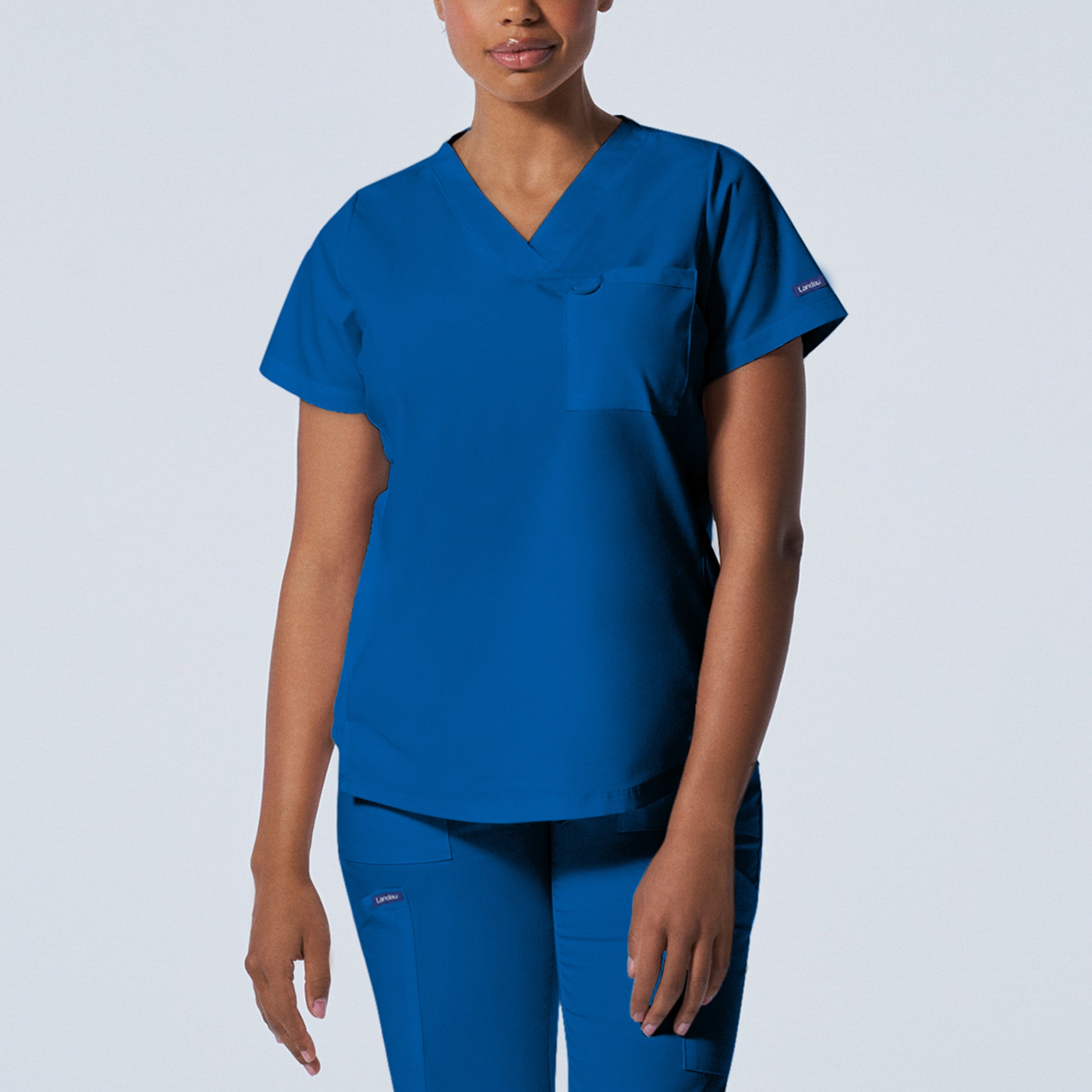 Women's 2-Pocket V-Neck Scrub Top